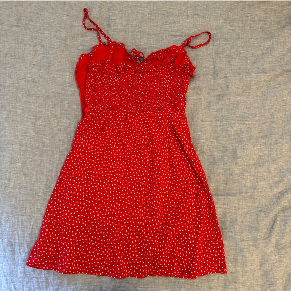 Princess Polly Red Polka Dot Dress - Picture 5 of 5